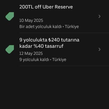 Uber Promosyonu Uygulanmadı Rezervasyonda Sorun Yaşadım