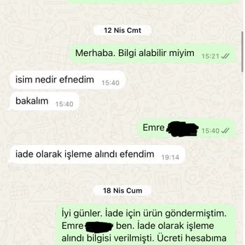 İade Edilen Ürünlerin Ücreti Bir Aydır Yatırılmıyor, Firma Sürekli Oyalıyor