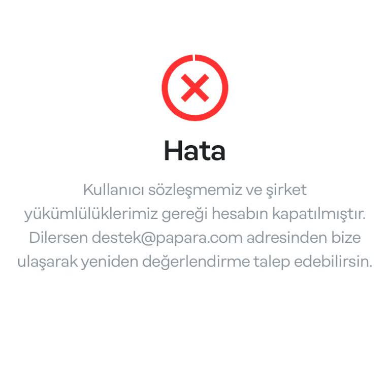 Papara Bilgim Dışında Kullanılan Telefon Numarasıyla Yapılan İşlemler Hakkında Sorumluluk Reddi