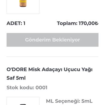 Siparişimin Üç Haftadır Gönderilmemesi Ve Para İadesi Yapılmaması