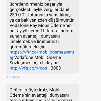 Vodafone Bilgim Dışında Oyun Kulüplerine Abone Yapılıp Para Kesildi