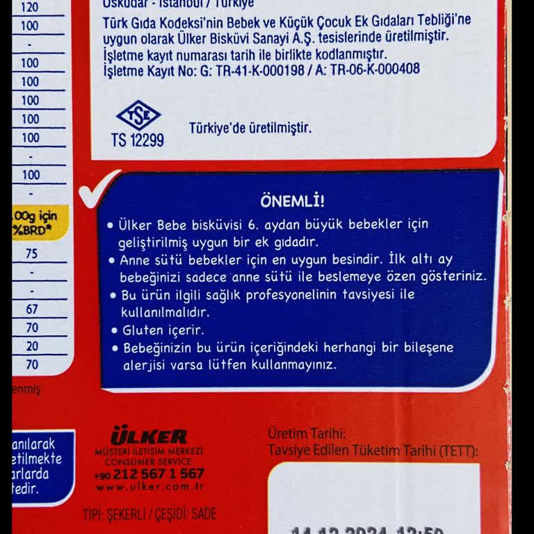 Ülker Bebe Bisküvisi Beklenmedik Kötü Tat Ve Hayal Kırıklığı