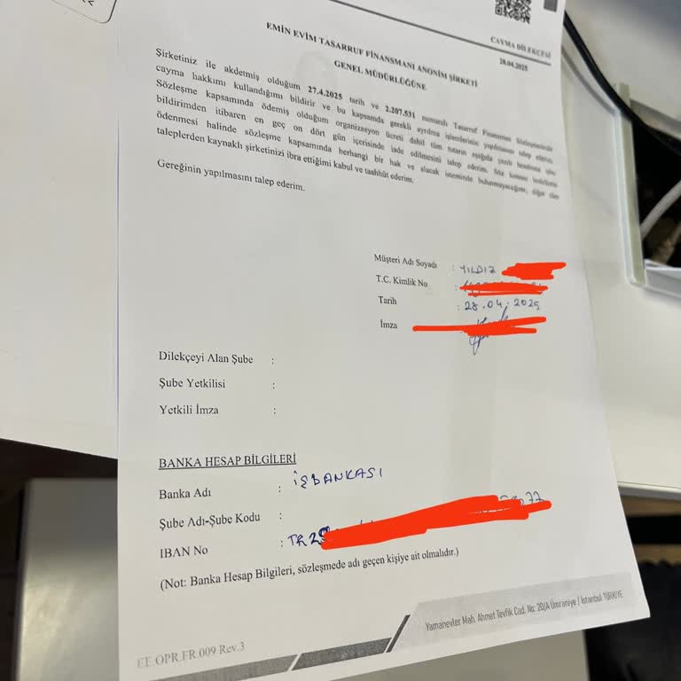 Eminevim'de Cayma Sonrası Param 12 Gündür İade Edilmiyor