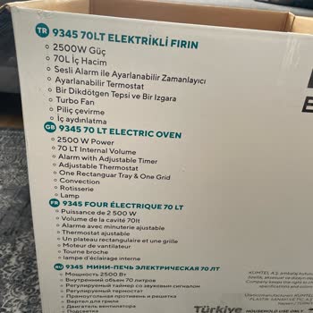 Fırında Vadedilen Piliç Çevirme Özelliği Eksik Çıktı