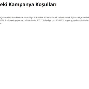 IKEA İnternet Alışverişinde Hediye Çeki Mağduriyeti