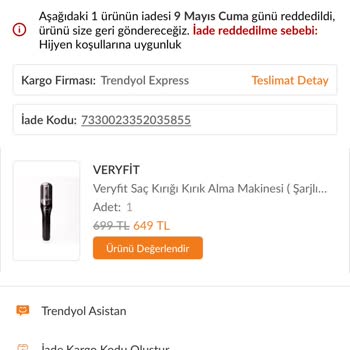 Kullanılmamış Ürünün İadesi Haksız Yere Reddedildi