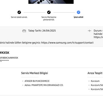 Samsung Klima Arızası Ve Yetersiz Servis Desteği Nedeniyle Mağduriyet