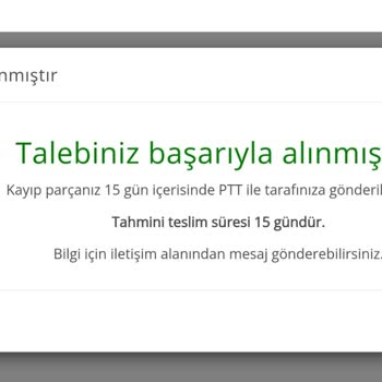 Aldığım Puzzle'da Eksik Parça Ve Yanıtsız Destek