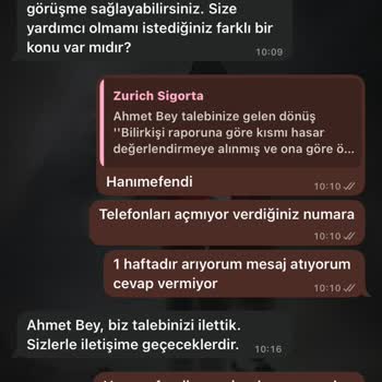 Evime Verilen Komik Hasar Ödemesi Ve Ulaşılmaz Zurich Sigorta
