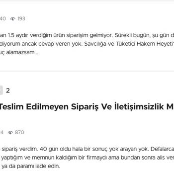 Egetepe Firmasında Teslimat Gecikmeleri Ve İletişim Sorunları