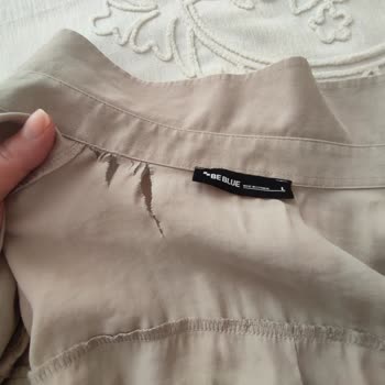 Be Blue Gömlek Üçüncü Yıkamada Yırtıldı, Kumaş Kalitesi Hayal Kırıklığı