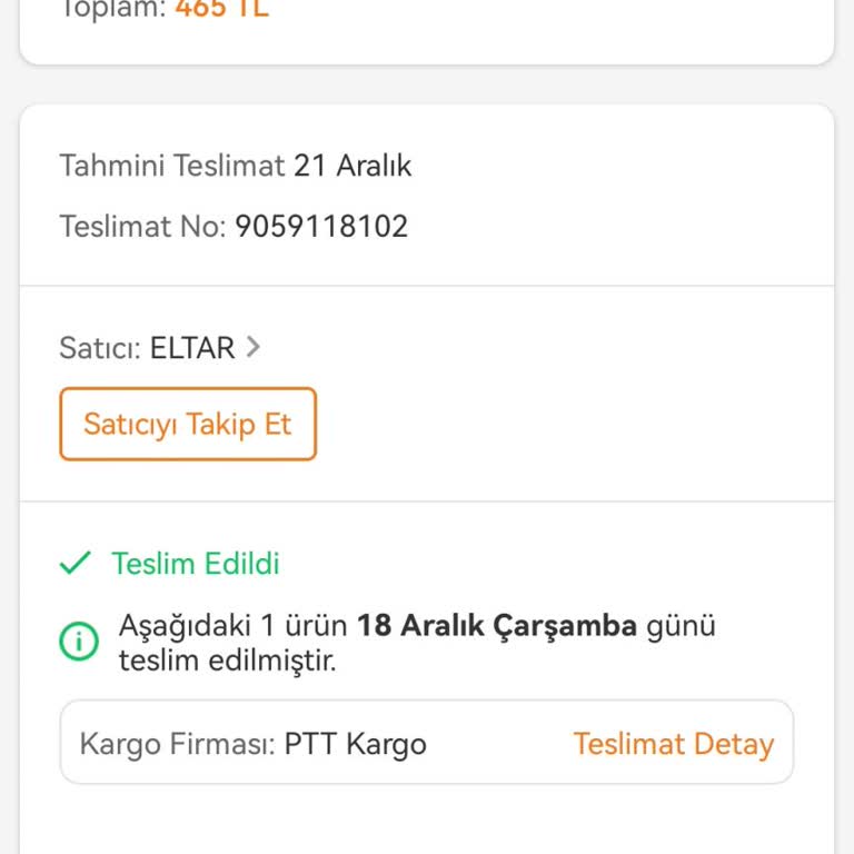 Eksik Metrajlı Ürün Ve Güven Kaybı Yaşadım