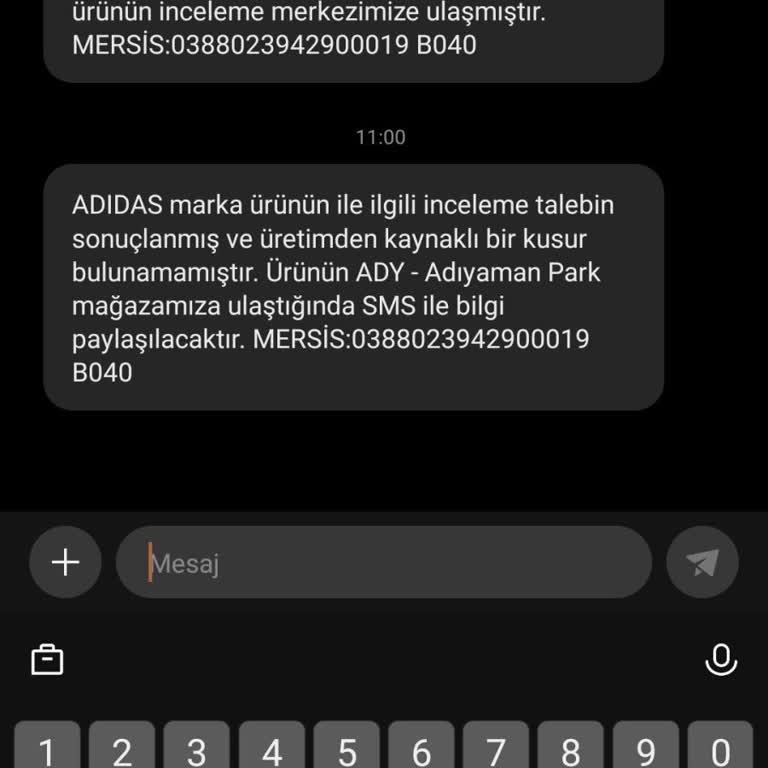 In Street Aldığım Adidas Ayakkabı Defolu Ve Garanti Kabul Edilmiyor