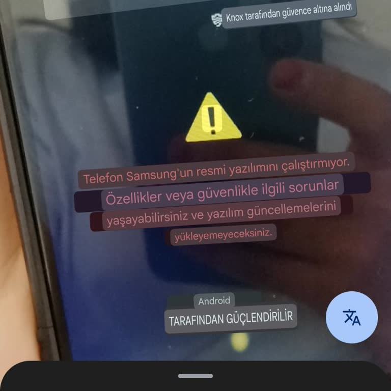 Samsung Yazılım Uyarısı Nedeniyle Telefonumu Kullanamıyorum