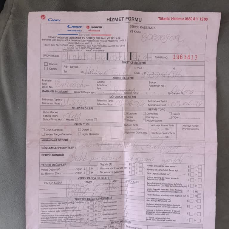 9000 TL'lik Makine 4 Ayda Bozuldu, Servis Yalan Söylüyor Ve Garanti Vermiyor!