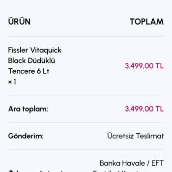 Para İadesi Yapılmayan Sipariş Ve Değişen IBAN Bilgisi