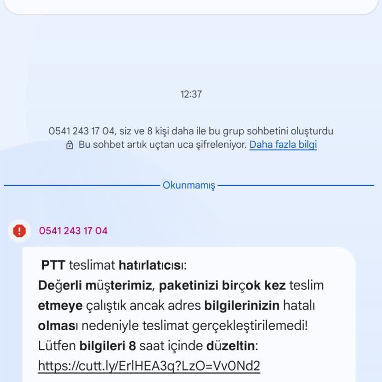 PTT Kargo Teslimatıyla İlgili Şüpheli Mesaj Endişesi