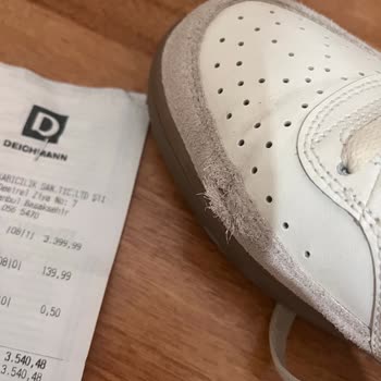Deichmann Schuhe defekt nach 3 Tagen, 3.000 ₺ für mangelhafte Qualität