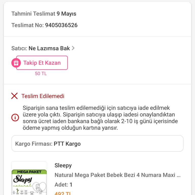PTT Kurye Teslim Sorunu