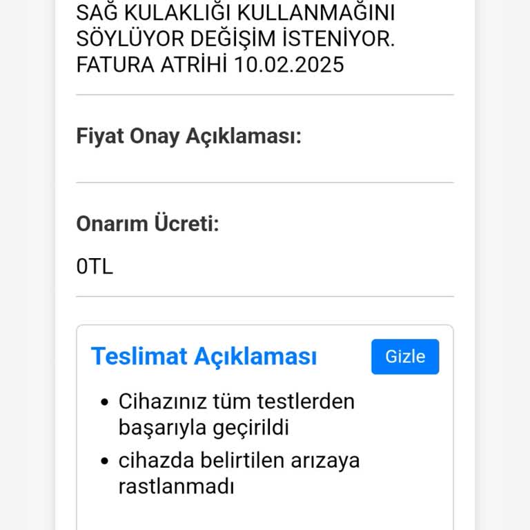 Huawei Kulaklık Arızası Sonrası Teknik Servis Mağduriyeti