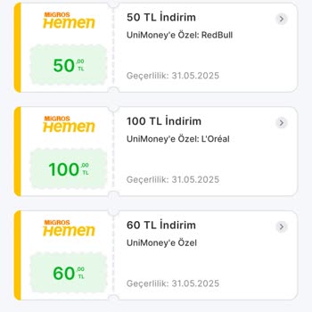Migros Yemek Kampanyası Kuponu Tanımlanmadı, Hak Kaybı Riski