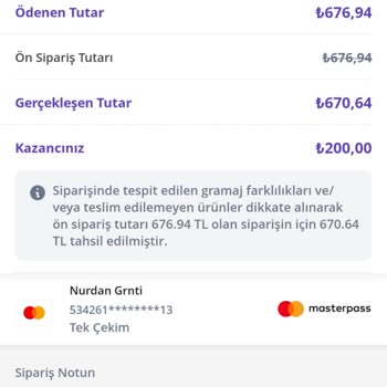İş Yeri Siparişimde Fiş Eksikliği Ve Müşteri Hizmetleri İlgisizliği