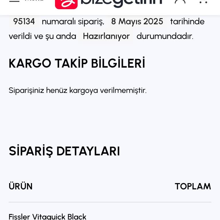 Sipariş Sonrası Ödeme Sorunu Ve İletişimsizlik Yaşıyorum