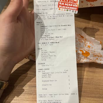 Popeyes Siparişimde Eksik Ve Yanlış Ürünler Teslim Edildi