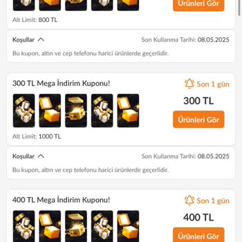 Mega Kuponlarımı Kullanamadım Ve Sorunum Çözülmedi