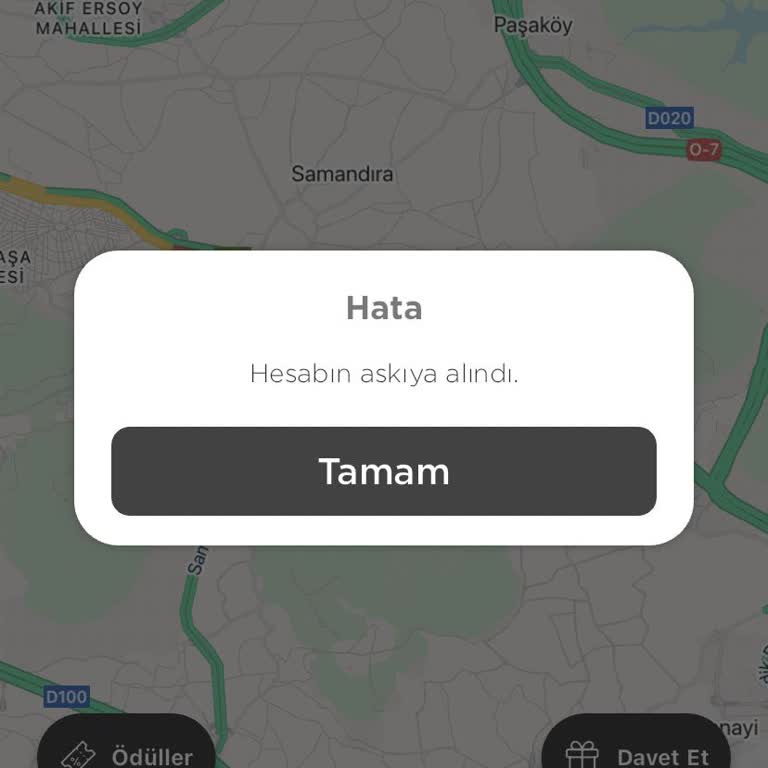 Hatalı Selfie Nedeniyle Sürücü Hesabım Haksız Yere Askıya Alındı Ve Destek Alamadım