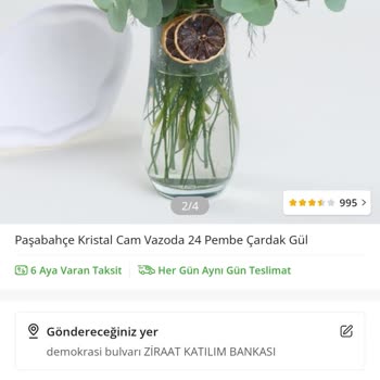Çiçek Sepeti'nden Gelen Ürünler Görselle Uyuşmuyor Ve Kalitesiz
