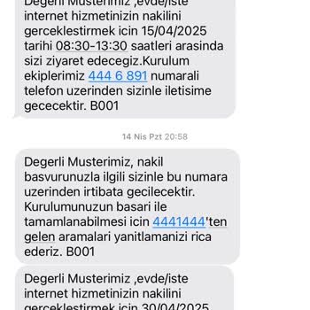 İnternet Nakil Sürecinde Keyfi İptal Ve Mağduriyet Yaşıyorum