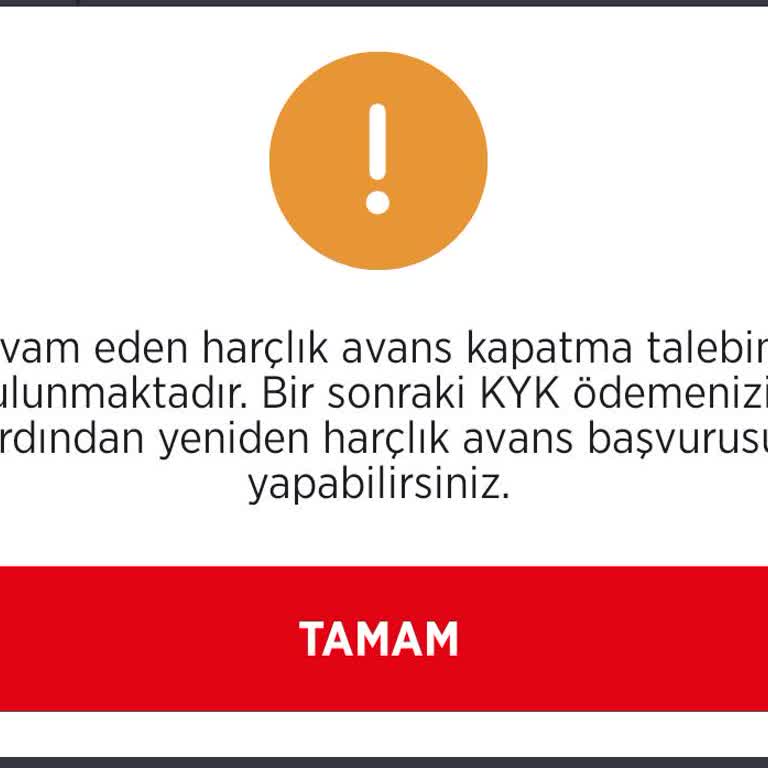 Harçlık Avans Yeniden Açılmıyor Ve Kapatma Başvurusu Hatası Alıyorum