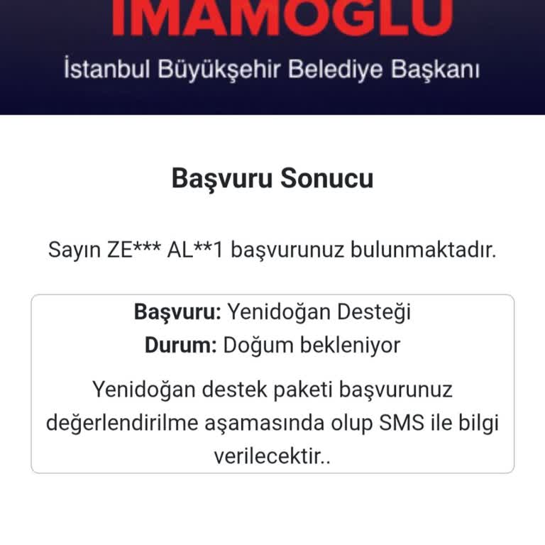 İBB Yenidoğan Destek Paketi Başvurusunda Gecikme Ve Bilgilendirme Eksikliği