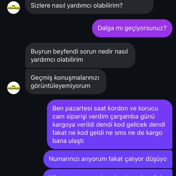 Siparişim Hakkında Bilgi Alamıyorum, İletişim Sağlanmıyor