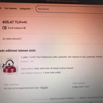 Ezilmiş Ve Çizilmiş Ürün, Anlamsız İade Talebi