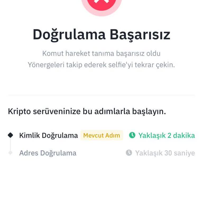 Selfie Doğrulama Sorunu Ve Canlı Destek Eksikliği