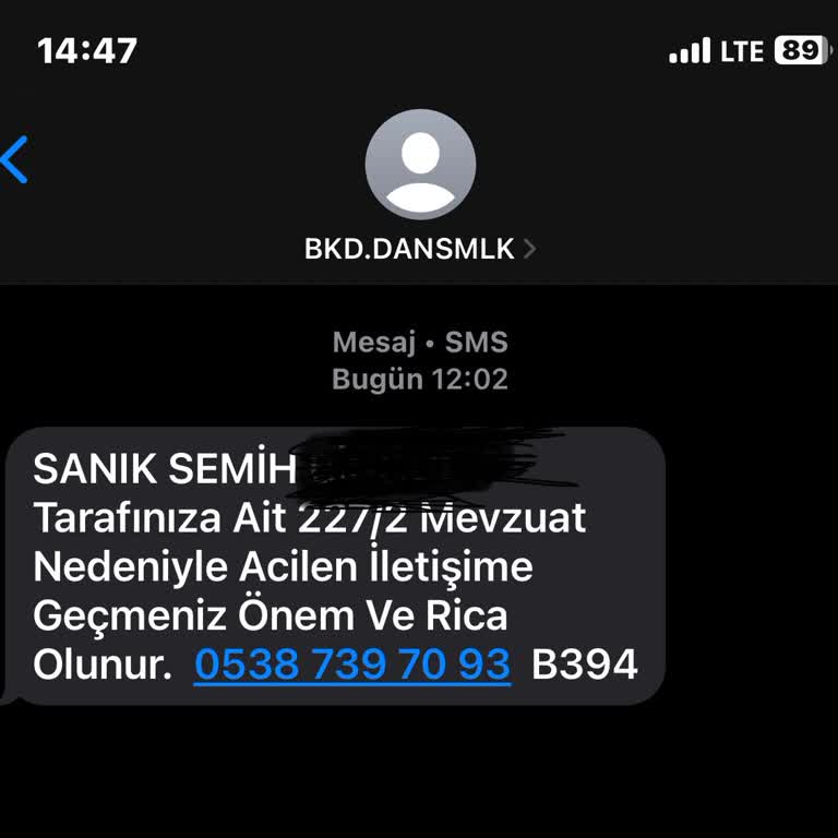Alakasız Hukuki Mesajlar Hakkında Şikayet