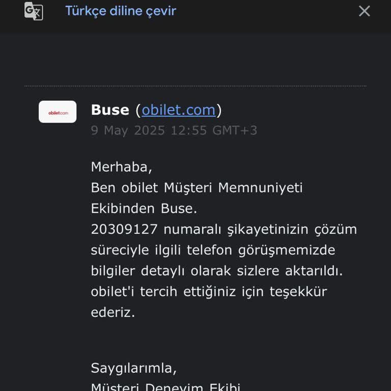 Kullanılmayan Biletin İadesi İçin Sorumluluk Alınmadı, Mağdur Edildim
