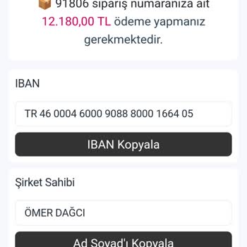 Ödeme Yapmama Rağmen Siparişim Gönderilmedi Ve Tekrar Ödeme Talep Edildi