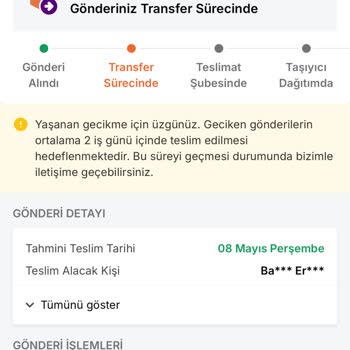 Trendyol Express Kargolarım Sürekli Gecikiyor Ve Teslim Edilmiyor
