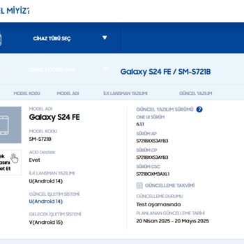 S24 FE Kullanıcıları Olarak Güncellemeyi Beklerken Mağdur Ediliyoruz