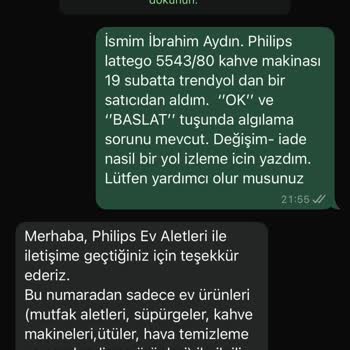 Kahve Makinesi Değişim Sürecinde Teslimat Gecikmesi Ve İletişim Sorunu