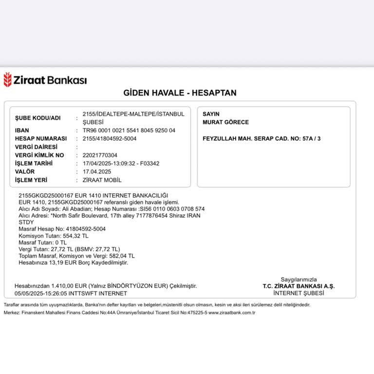 Yurtdışına Gönderilen Okul Ücreti Kayboldu, Ziraat Bankası'ndan Yanıt Yok