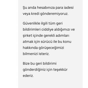 Uber verspätete Lieferung und mangelnde Kommunikation über den Status