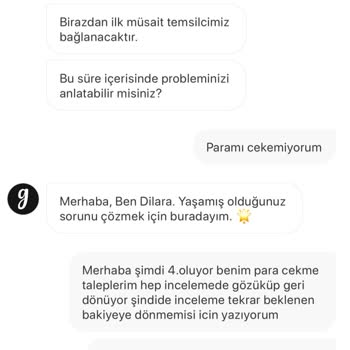 Gardrops Paramı Beşinci Kez Alamıyorum