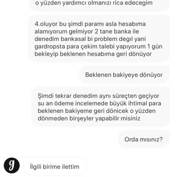 Gardrops Paramı Beşinci Kez Alamıyorum