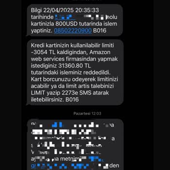 Onaysız Kredi Kartı İşlemi Ve Güvenlik Açığı Hakkında Şikayet