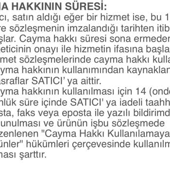 Zaina Butik'te İade Koşulları Resmi Beyana Uymuyor