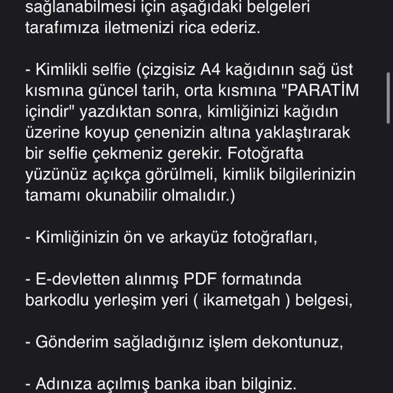 EFT İşlemlerinde Belge Talebi Ve İade Sorunu
